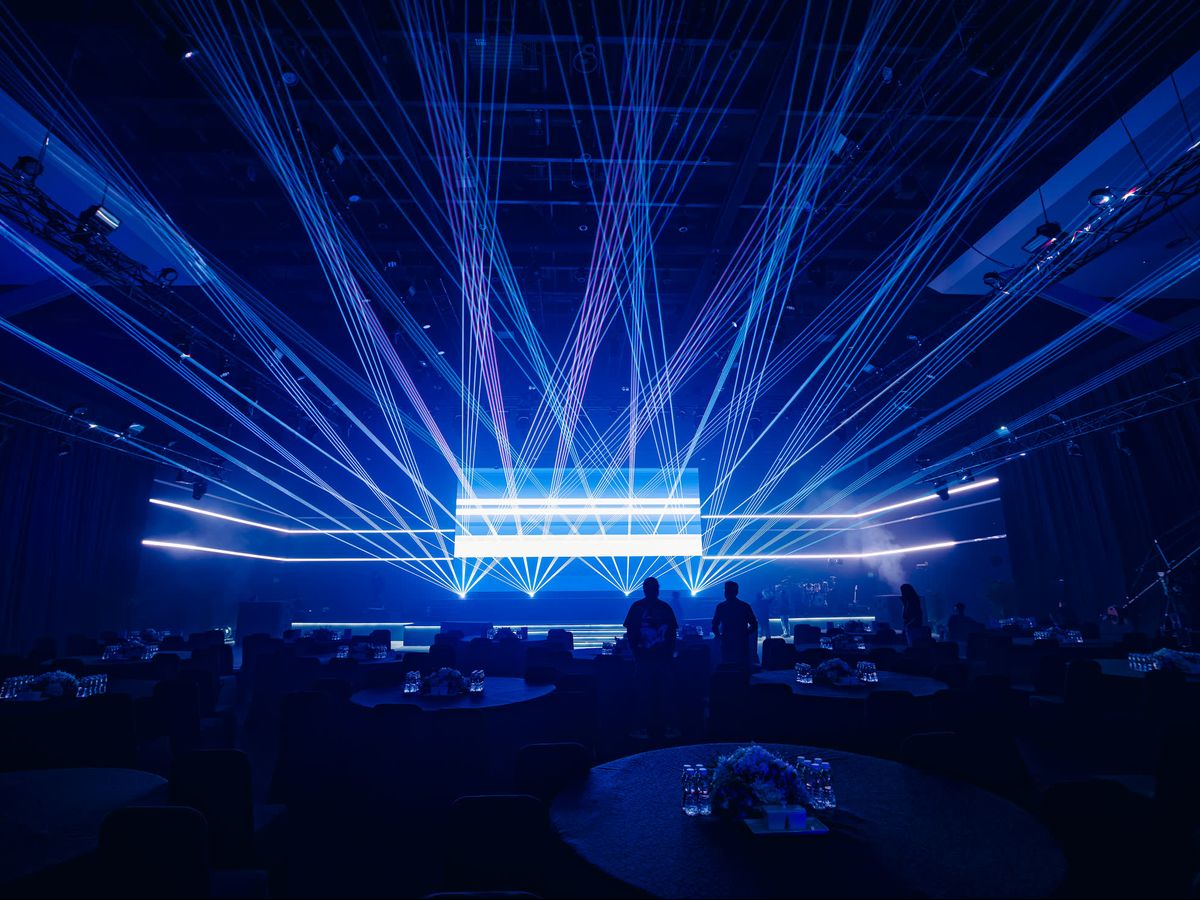 Stage at a Mahindra show